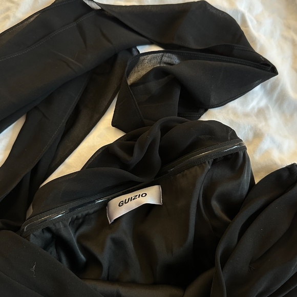 Danielle Guizio Chiffon Wrap Around Top Size S - Picture 7 of 8